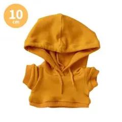 ぬい服 パーカー 黄色 パンツ セットアップ ぬいぐるみ 10cm イエローのサムネイル
