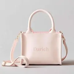 ダーリッチ Darich 大人ピンクなショルダーストラップ付きトートバック