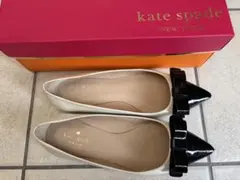 kate spade NEW YORK フラットシューズ バイカラー リボンのサムネイル