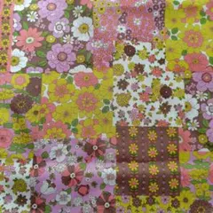 ７０ｓ Ｄｅｓｉｇｎ『Ｆｌｏｗｅｒ Ｄａｙｓ』撥水ナイロンオックス