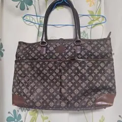 ラシット　トートバッグ 黒 ナイロン/レザー