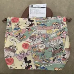 ミッキーマウス コミックデザイン 巾着バック