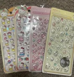 ボンボンドロップシール しずくちゃん キティ 4枚セット