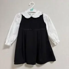 黒のフォーマルドレスと白いブラウスセット　95サイズ