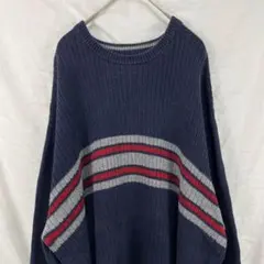 00s y2k cherokee ラミーコットン ボーダー ニット セーター