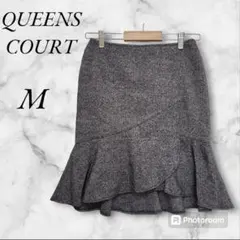 美品 QUEENS COURT クイーンズコート スカート【M】日本製 ウール混のサムネイル