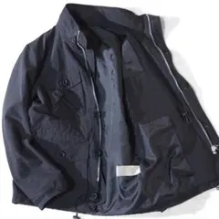 ストゥージ＆コー STOOGE&CO サファリジャケット 黒 ブラック メンズS