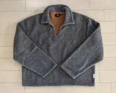 【STUSSY】WOOL BLEND SHERPA PULLOVER