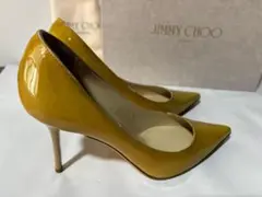 JIMMY CHOO ジミーチュウ パンプス エナメル イエロー 箱・保存袋付き