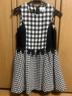 組曲　ギンガムチェック　ジャンパースカート　サイズ120〜130