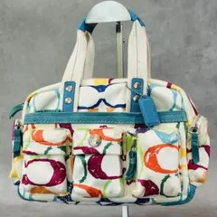 COACH Scribble Multicolor Pocket Satchel