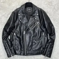 未使用級 ZARA ザラ ダブルライダース ジャケット XL