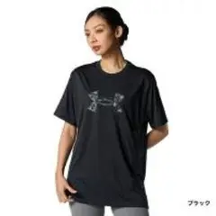現行品 アンダーアーマー オーバーサイズ ビッグロゴT 黒 XL 速乾 美品のサムネイル