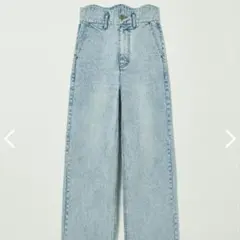 【Eaphi】WAVE DESIGN HIGH WAIST DENIM
