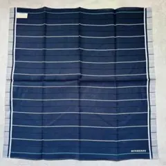 BURBERRY バーバリー 大判スカーフ ネイビー ストライプ