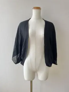 【美品】ジョルジオアルマーニ黒シルク100%ボレロのサムネイル