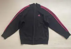 adidas アディダス ジャージ上下セット 黒・ピンク Mサイズ
