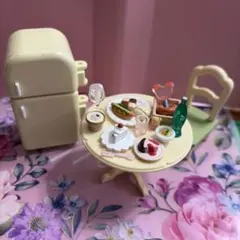 シルバニアファミリー 食べ物家具冷蔵庫セット