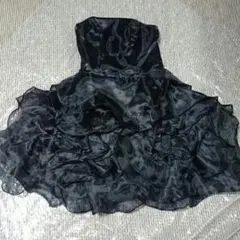 ドレス 黒色フリル ボレロセット