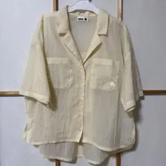 moz 半袖シアーシャツ Sサイズのサムネイル