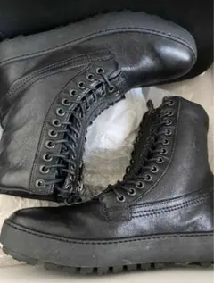 ぱ*ち様 DIESEL ディーゼル　ブラック ジッパー付きブーツ　41 スニーカ