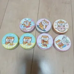 希少 平成レトロ 缶バッジ ハムちゃんプリン こうさぎクレープ ハム