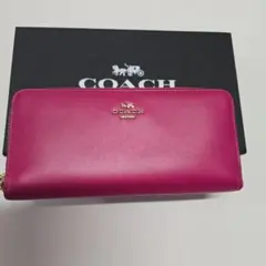 COACH　ピンク長財布新品