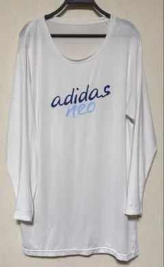 adidas neo 長袖Tシャツ　カットソー ホワイトのサムネイル