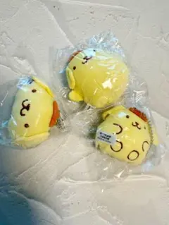 ポムポムプリンもちもちぬいぐるみキーチェーン３点セット