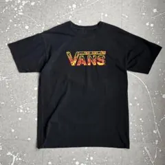 VANS Tシャツ ファイヤーパターン ブラックのサムネイル