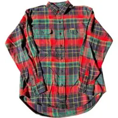 Polo by Ralph Lauren XL 長袖ネルシャツ　緑タグ　古着