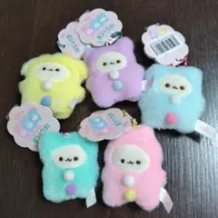 ぱじゃくま　ぬいぐるみマスコット 5個セット