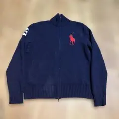 ポロ ラルフ・ローレン ネイビーセータージャケット　SIZE M