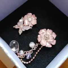 いちご様専用ANNA SUI♡アナスイ　フラワー　蝶　ピアス