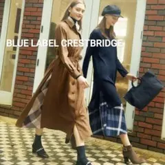 【美品】クレストブリッジ エアリー ツイル トレンチ ドレス