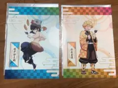 鬼滅の刃　お好み焼き 道頓堀　伊之助と善逸 クリアファイルセット