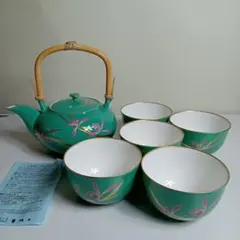 香蘭社　急須　湯呑み5客セット　E−238