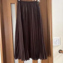 UNITED ARROWS ブラウン プリーツロングスカート38
