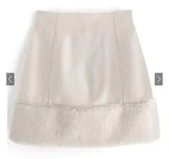 【GRL】インパン裏地付きファー切替ミニスカート[gn171]