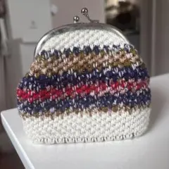 ハンドメイドポーチ　がま口