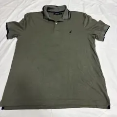 NAUTICA ポロシャツ オリーブ L