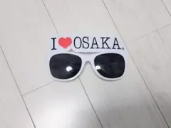 I LOVE OSAKA サングラス ホワイト