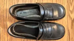 黒 フォーマルシューズ ローファー 22.5〜23.0cm