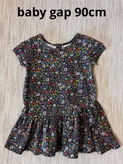 babyGAP 花柄 半袖ワンピース 18-24ヶ月　90cm
