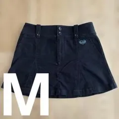 PEARLY GATES ゴルフスカート ブラック フレア デニム Mサイズのサムネイル