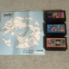 ドラゴンクエスト1.2.3ファミコンソフト3本とおまけ付き