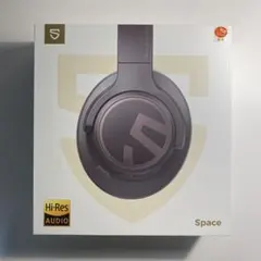 SOUNDPEATS SPACE ワイヤレスヘッドホン／ブラック