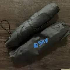 Sky 折りたたみ傘 ブラック ノベルティ 雨傘