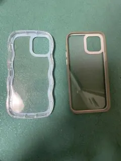 【お買い得】iPhone用ケース 透明 波状デザイン 2個セット