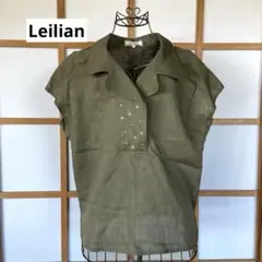 美品　レリアン　レディース　半袖　シャツ　ブラウス　トップス　ゆったり　Mのサムネイル